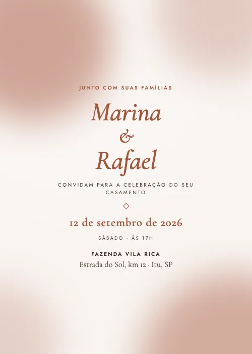 Convite de casamento Inverno na Serra Lareira, estilo em aquarela